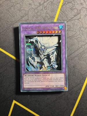 YuGiOh Elemental Hero Absolute Zero Custom Shadow box Made From Official Cards-image