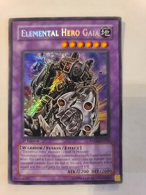 YUGIOH Elemental Elemental Hero Gaia ANPR-EN099 Secret Rare 1st Edition LP-image