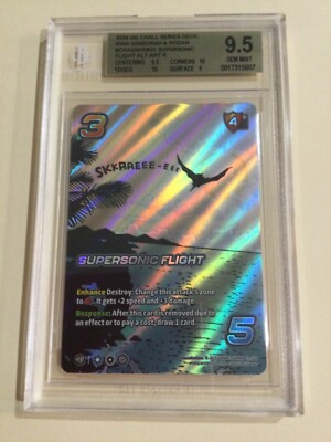 2024 Universus Godzilla Challenger Series Deck SUPERSONIC FLIGHT Alt Art BGS 9.5-image