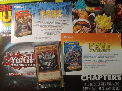 2x SHONEN JUMP PACK Yugioh Starter Deck Coupon Demo DEM2 Elemental HERO Sparkman-image