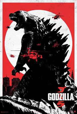 72455 GODZILLA Movie 2014 Gojira Wall 16x12 POSTER Print-image