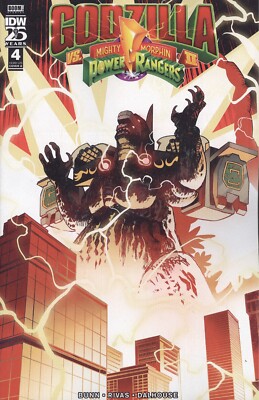 Godzilla Vs. The Mighty Morphin Power Rangers II #4 Cover A (Rivas) VF/NM DARK H-image