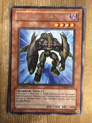 Destiny Hero Fear Monger - DP05-EN009 - Rare - 1st Edition - Yugioh MP-image