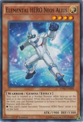 Yugioh! MP Elemental HERO Neos Alius - SDHS-EN008 - Common - 1st Edition Moderat-image