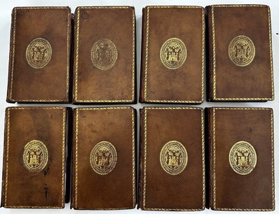 Rollin Ancient History 1813 London 8 vol set leather set books 16 maps 3 plates-image