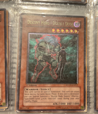 Yugioh Destiny Hero – Double Dude POTD-EN012 1st Edition Ultimate rare-image