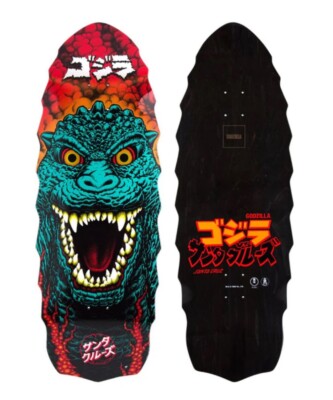 EXTREMELY RARE - Santa Cruz Godzilla Destroyer Skateboard Deck 11 x 32- IN HAND-image