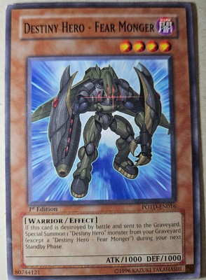 Yugioh Destiny Hero - Fear Monger 1st Edition POTD-EN016-image