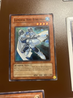 Yu-Gi-Oh Elemental Hero Bubbleman YSDJ-EN017 Super Rare 1st Edition-image