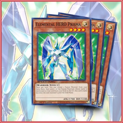 YuGiOh Elemental HERO Prisma x3 | SGX* POWERFUL CARD* 1ST EDITION*-image
