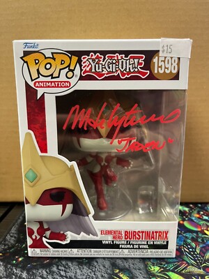 JSA Signed Mathew Labyorteaux Funko Pop Elemental Hero Burstinatrix 1598-image