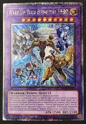 Yu-Gi-Oh #MP24-EN018 Wake Up Your Elemental HERO 1st Ed Quarter Century Rare NM-image