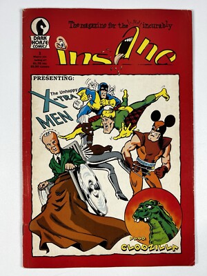 Insane #1 (1988) X-Men Parody ~ Godzilla ~ Dark Horse Comics-image