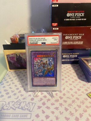 2023 Yugioh! Wake Up Your Elemental HERO MAZE-EN014 Ultra Rare 1st Ed PSA 9-image