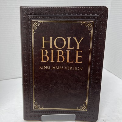 KJV Bible,Dark Brown by Christian Art Publishers,Indexed,Red Letter,2010-image
