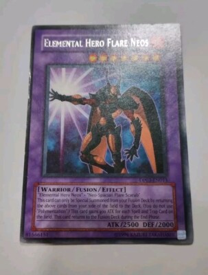 YuGiOh DP03-EN013 Elemental Hero Flare Neos Rare 1st Edition Mint Never Played-image