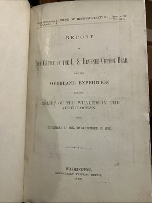 Report of the Cruise of the US Revenue Cutter Bear - 1899 - COLOR MAP of Alaska-image