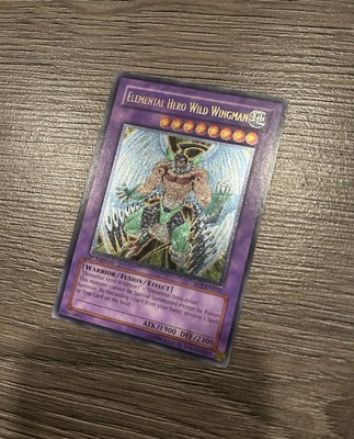 Yugioh Card - Elemental Hero Wild Wingman EOJ-EN035 Ultimate Rare 1st Edition-image