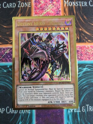 Yu-Gi-Oh! Destiny HERO - Plasma MGED-EN007 1st Edition Premium Gold Rare NM b2/-image