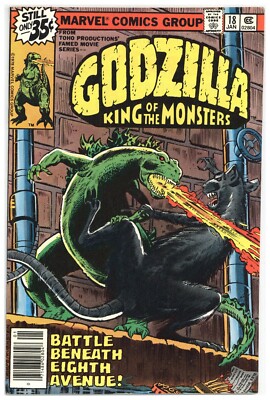 Godzilla  # 18    NEAR MINT    Jan. 1979    Moench story    Trimpe, Green art-image
