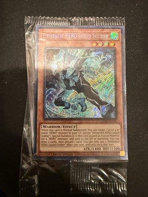 YUGIOH ELEMENTAL HERO LIQUID SOLDIER LDS3-EN103 SECRET LIMITED EDITION SEALED -image