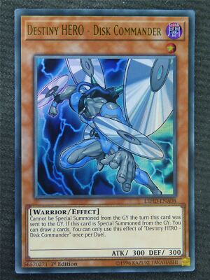 Destiny HERO - Disk Commander LEHD Ultra Rare - 1st ed - Yugioh Card #8Q2-image