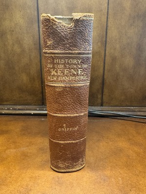 History of Keene New Hampshire 1904 Griffin Leather w/ map-image