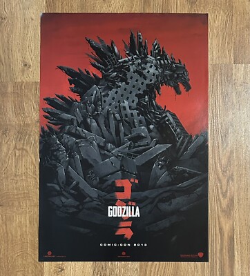 Godzilla Movie Promo Poster SDCC 2013 Mondo Phantom City Creative 13x19”-image