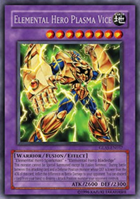 Yugioh! Elemental Hero Plasma Vice - GLAS-EN037 - Secret Rare - 1st Edition Near-image