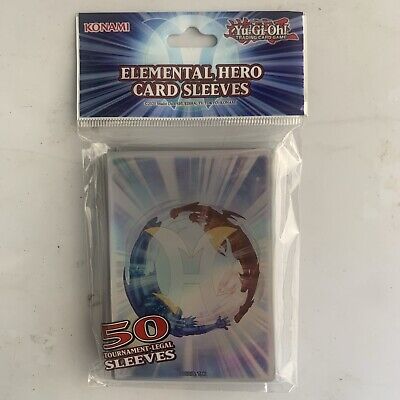 KONAMI OFFICIAL YUGIOH ELEMENTAL HERO CARD SLEEVES (DECK PROTECTORS) 50ct-image