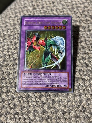 Elemental Hero Flame Wingman Ultimate Rare Gold Stamp - LP/MP-image