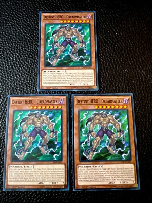 Destiny HERO - Dreadmaster (X3) LEHD-ENA03 Yugioh 1st Edition (New)-image