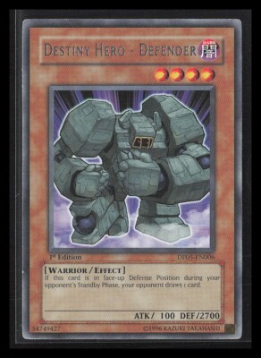 DESTINY HERO - DEFENDER YU-GI-OH! TCG 1996 1st Edition DP05-EN006-image