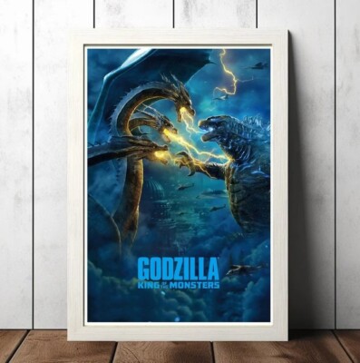 Godzilla King of the Monsters (2019) Movie Film Poster, Poster Printing-image