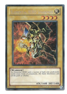Elemental HERO Sparkman LCGX-EN007 Secret Rare Alt Art Yu-Gi-Oh Card New-image
