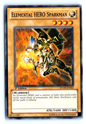 Yu-Gi-Uh Elemental HERO Sparkman #RYMP-EN003 Ra Yellow Mega Pack tcg-image