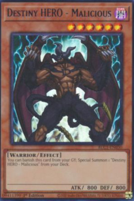 1X NM Destiny HERO - Malicious - BLC1-EN030 - Ultra Rare 1st Edition-image