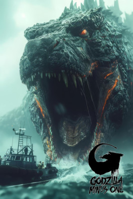 Godzilla Minus One Movie Poster 11 x 17 or 24 x 36 Fan Gift-image