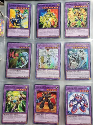 YuGiOh Elemental Hero Deck Collection. Flare wingman, thunder giant-image