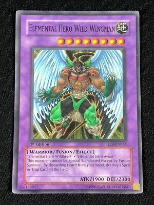 YUGIOH ELEMENTAL HERO WILD WINGMAN EOJ-EN035 1ST SUPER (HP)-image