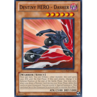Yugioh! LP Destiny HERO - Dasher - LCGX-EN131 - Common - Unlimited Edition Light-image