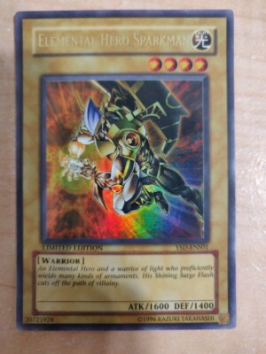 YU-GI-OH! ELEMENTAL HERO SPARKMAN ULTRA RARE LIMITED EDITION LP YSD-ENS01-image