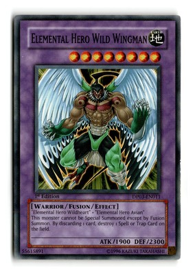 Elemental Hero Wild Wingman - DP03-EN011 1st Edition - YuGiOh-LP-image