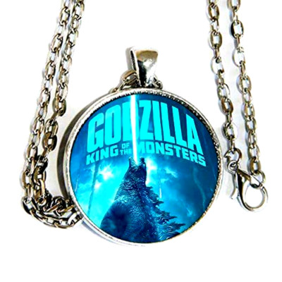 GODZILLA MONSTER Pendant Charm Sterling 925 Silver 20