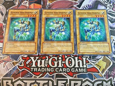 ***3x Elemental HERO Sparkman 1st Ed 3x*** YSDJ-EN008 | Common | YuGiOh! NM-image