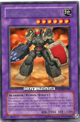 YU-GI-OH ELEMENTAL HERO RAMPART BLASTER SILVER RARE NM/LP DR04-EN093-image
