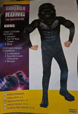 Kong Child Costume, Unisex, Size Medium (7-8), Godzilla x Kong, The New Empire-image