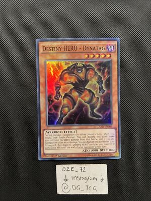 Yugioh - Destiny HERO - Dynatag - DESO-EN002 - Super Rare 1st Edition - NM-image
