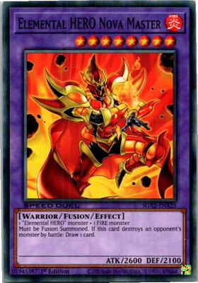 Elemental HERO Nova Master #SGX2-ENA25 Yugioh Lightly played 1st Edition-image