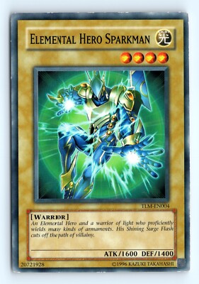Yu-Gi-Oh Elemental Hero Sparkman #TLM-EN004 The Lost Millennium tcg LP-image